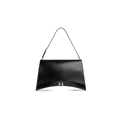BALENCIAGA WOMEN'S CRUSH BAG LARGE IN BLACK 7660582AAR21000 (39.8*24.8*14.9cm)